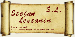 Stefan Leštanin vizit kartica